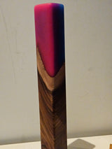 TX trending Decoratieve Houten Sculpturen met Epoxy – Glow in the Dark – Set van 2 – 52 & 35 cm – Handgemaakt