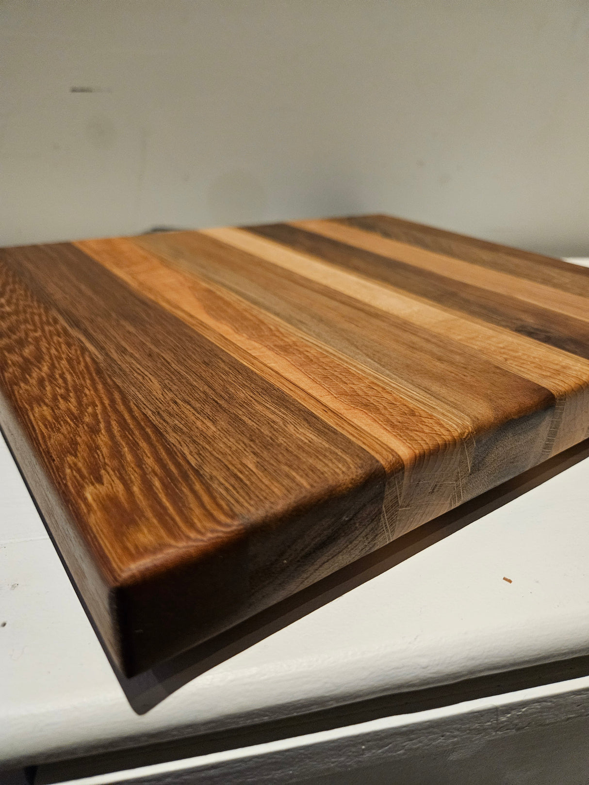 TXTRENDING Snijplank van Massief Hout – Eiken, Beuken, Noten & Afromosia | 35×29×3,5 cm | Handgemaakt