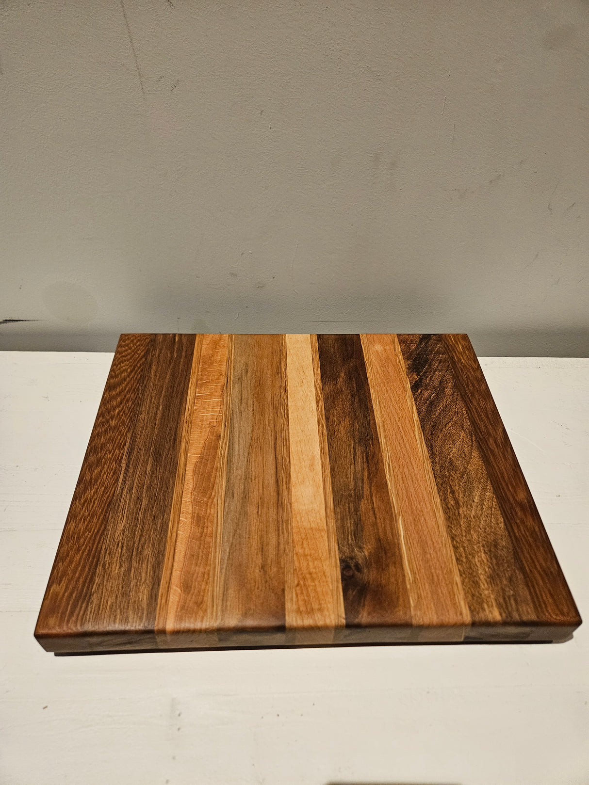 TXTRENDING Snijplank van Massief Hout – Eiken, Beuken, Noten & Afromosia | 35×29×3,5 cm | Handgemaakt