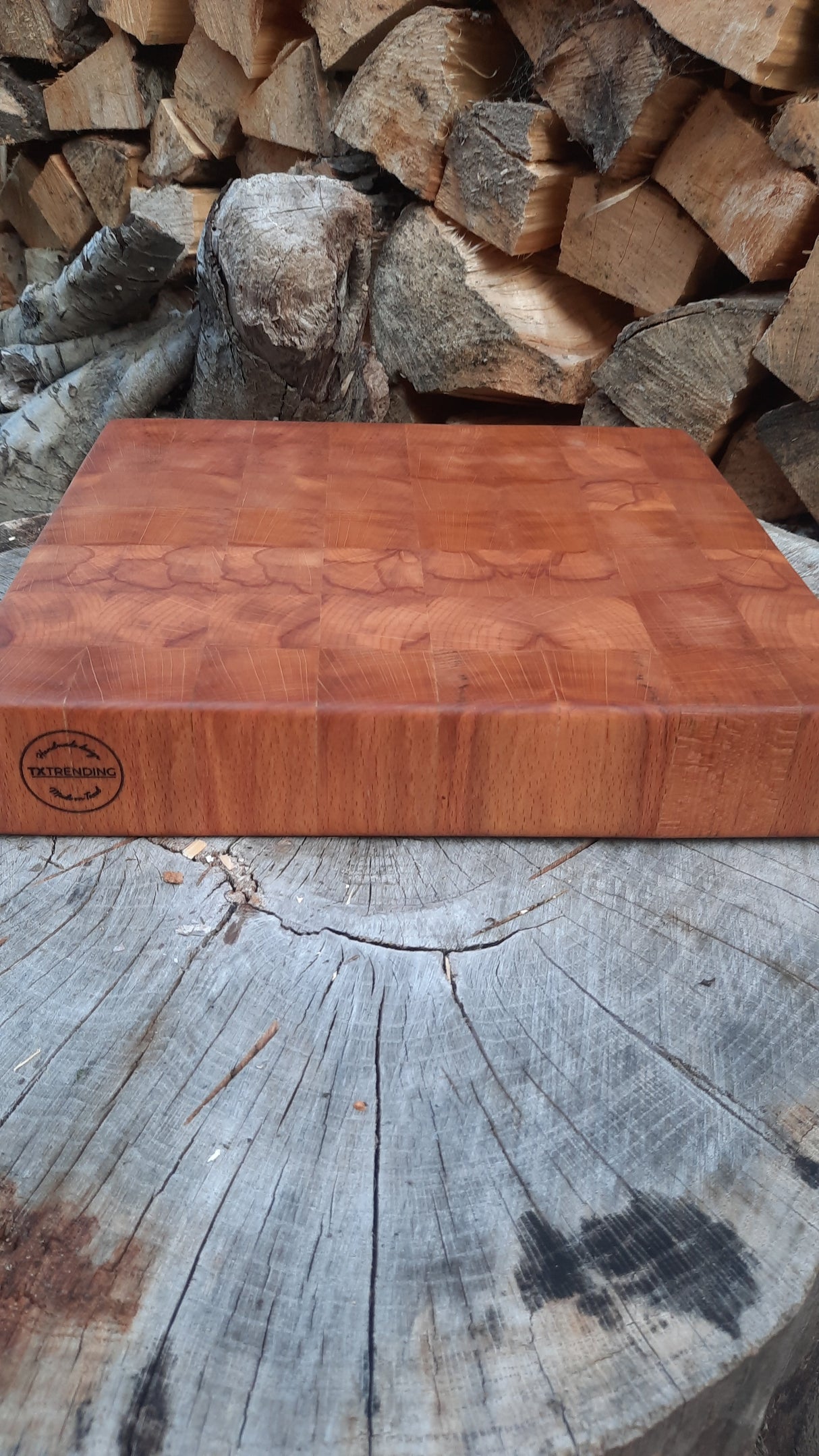  Kopshouten Snijplank – Massief Beukenhout | 30×28×5 cm (referentie 07)