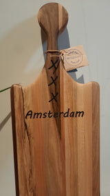 TXTRENDING Snijplank Amsterdam – Beuken, Eiken & Noten 65×18×3 cm.