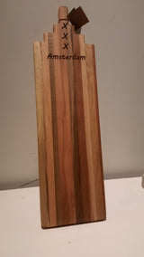 TXTRENDING Houten Borrelplank “Amsterdam” – 65×19 cm | Handgemaakt