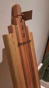 TXTRENDING Houten Borrelplank “Amsterdam” – 65×19 cm | Handgemaakt