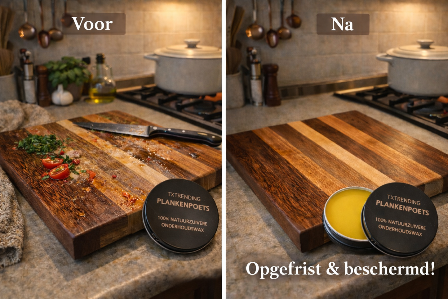 TXTRENDING Snijplank van Massief Hout – Eiken, Beuken, Noten & Afromosia | 35×29×3,5 cm | Handgemaakt